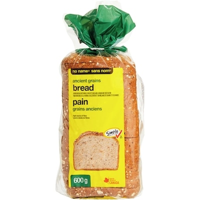 Sans Nom Pain de grains anciens 600 g, 0,53 $/100g