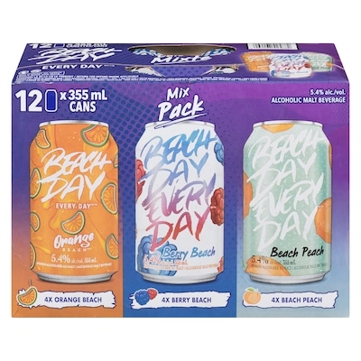 Beach Day Every Day Beverage Mix Pack (ID required at pick-up) 12x355.0 ml, $0.52/100ml