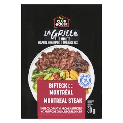 Club House Marinade Mix Montreal Steak 30 g, $3.33/100g