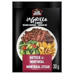 Club House Melange de marinade bifteck 30 g, 7,63&nbsp;$/100g