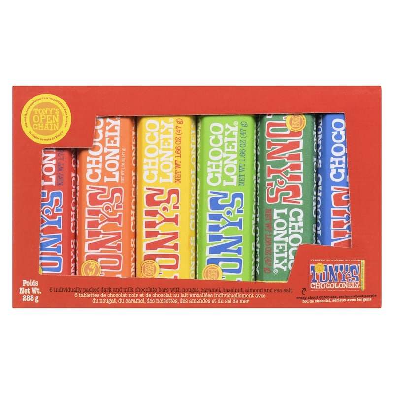 Individually Packed Dark And Milk Chocolate Bars With Nougat, Caramel, Hazelnut, Almond And Sea Salt