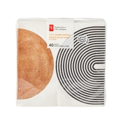 President's Choice 3 Ply Dinner Napkins 40 Pack - Half Circle 40 ea, $0.13/1ea