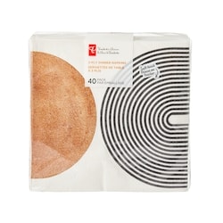 le Choix du Président Emballage de 40 serviettes cocktail à 3 plis – demi-cercles 40 ea, 0,13 $/1ch