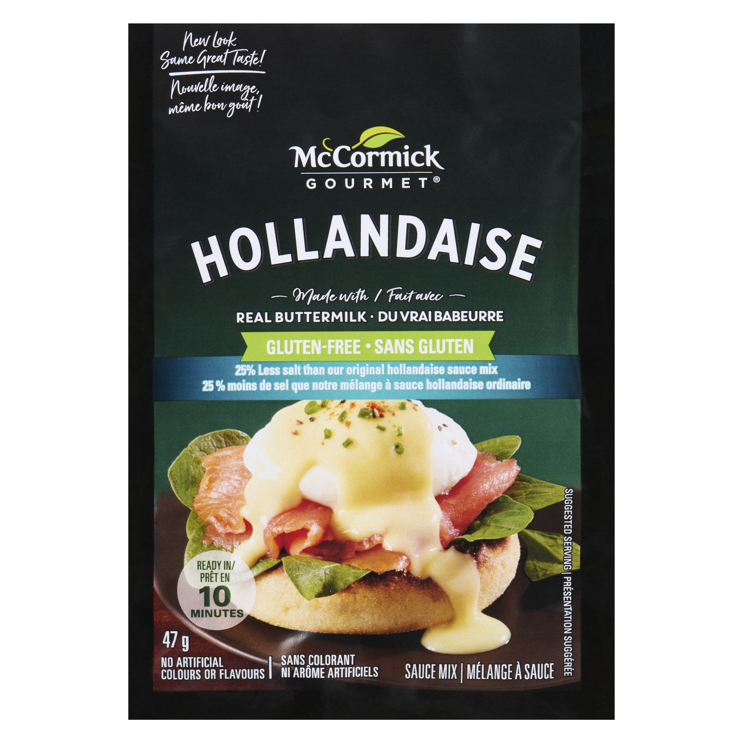 Sauce Mix Hollandaise Gluten-Free Less Salt