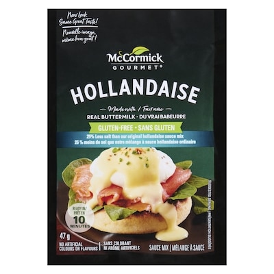 McCormick Mélange à sauce hollandaise sans gluten moins de sel 47 g, 5,30 $/100g