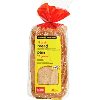 Sans Nom Pain 12 grains 600 g, 0,53 $/100g