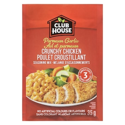 Club House Mélange d'assaisonnements ail et parmesan poulet croustillant 35 g, 7,11 $/100g