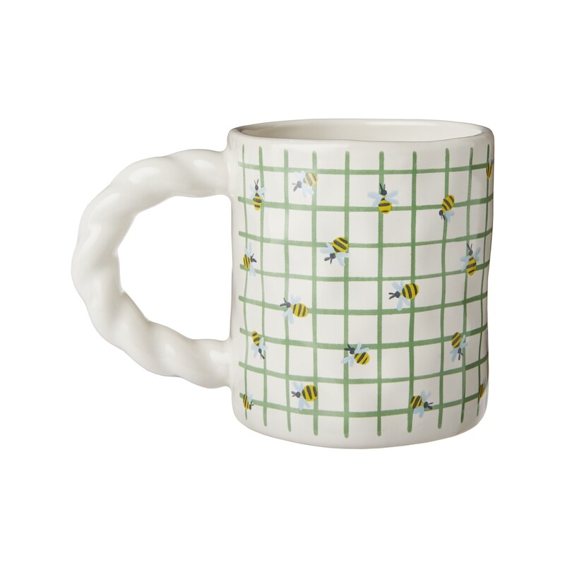Twisted Handle Bee Mug