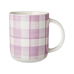 Life at Home Ruffle Mug - Purple Gingham 1 ea, $5.00/1ea