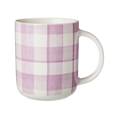 Life at Home Ruffle Mug - Purple Gingham 1 ea, $5.00/1ea