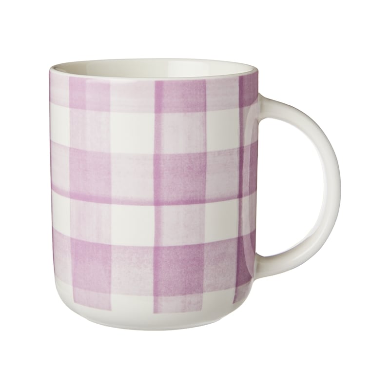 Ruffle Mug - Purple Gingham