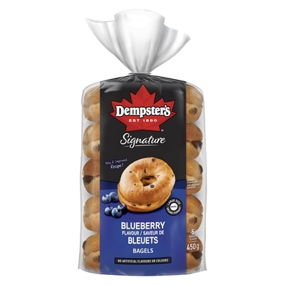 Dempster’s Signature bagels saveur de bleuets grand format 375 g, 1,33 $/100g