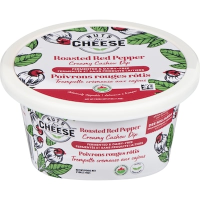 Nuts for Cheese Creamy Cashew Dip Roasted Red Pepper 210 g, $4.52/100g