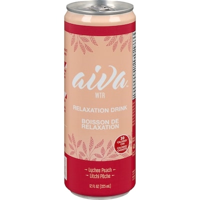Aiva Wtr Relaxation Drink Lychee Peach 355 ml, $1.12/100ml