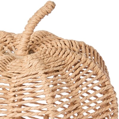 Medium Natural Rope Pumpkin 7.40 in x 6.10 in