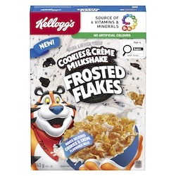 Kelloggs Frosted Flakes Cereal, Cookies & Creme Milkshake 343 g, $1.31/100g