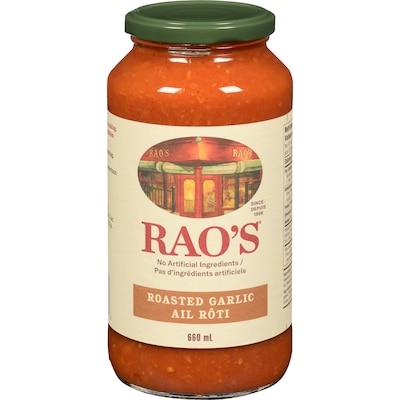 Rao's Roasted Garlic 660 ml, $1.82/100ml