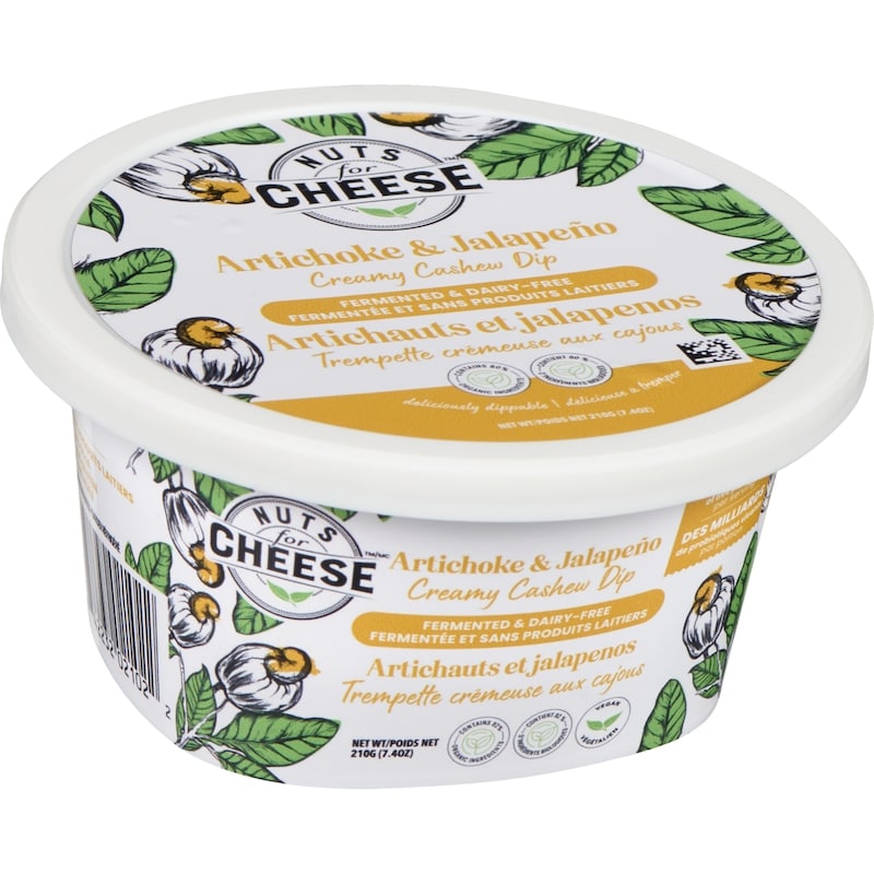 Creamy Cashew Dip Artichoke & Jalapeño