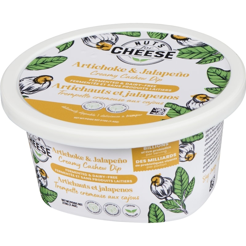 Creamy Cashew Dip Artichoke & Jalapeño