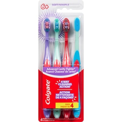 Colgate Toothbrushes Soft 6+ 4 ea, $3.75/1ea