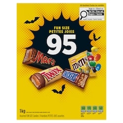 Mars Halloween Chocolate Candies, Assorted Fun Size, 95 Count 1000 g, $1.80/100g