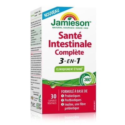 Jamieson Santé intestinale complète 3-en-1 30 ea, 1,07 $/1ch