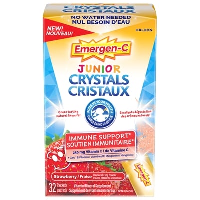 Emergen C Junior Crystals Powder Strawberry Flavour 32 ea, $0.58/1ea
