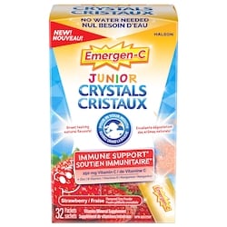 Emergen-C Junior Cristaux Fraise 32 ea, 0,55 $/1ch