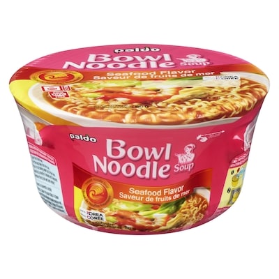Paldo Soupe de nouilles instantanée saveur de fruits de mer 86 g, 2,08 $/100g