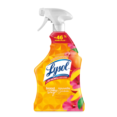 Lysol All Purpose Cleaner Trigger - Brand New Day™ Mango & Hibiscus 950 ml, $0.79/100ml