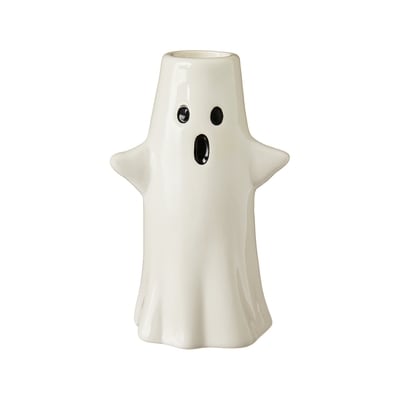 null Ceramic Ghost Candleholder 5 in 1 ea, $5.00/1ea