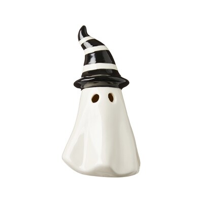 null Décoration lumineuse de fantôme avec chapeau en céramique  1 ea, 10,00 $/1ch