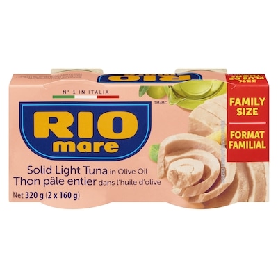 Rio Mare Thon pâle entier dans l'huile d'olive format familial 320 g, 3,13 $/100g