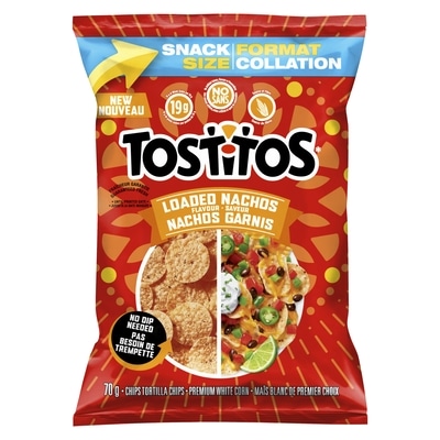 Tostitos Chips tortilla saveur nachos garnis format collation 36x70.0 g, 57,13 $/100g