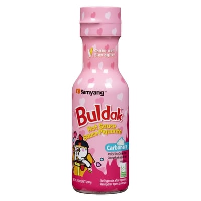 null Buldak Hot Sauce Carbonara Artificial Spicy Chicken Flavor 200 g, $3.00/100g