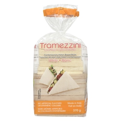 Tramezzini Tranches de pain style italien contemporain sans croûtes blanc 370 g, 1,08 $/100g