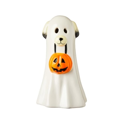 null Light Up Ceramic Dog and Pumpkin Decoration 1 ea, $10.00/1ea