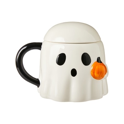 null Tasse de fantôme et citrouille avec couvercle 1 ea, 10,00 $/1ch