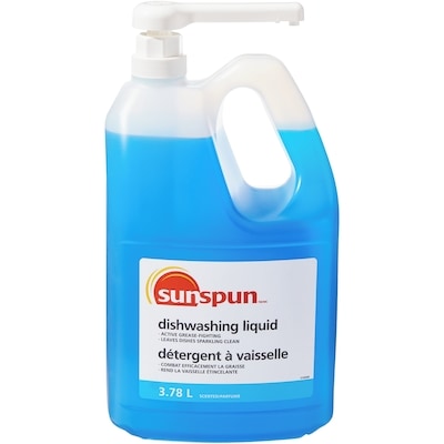 Sunspun Dish Detergent with Pump 3.78 l, $0.40/100ml