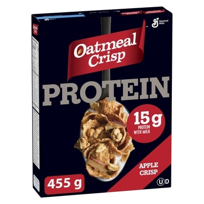 General Mills Oatmeal Apple Crisp Protein Cereal 455 g, $1.07/100g