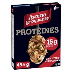 General Mills Avoine Croquante Croustade Aux Pommes Proteines Cereales 455 g, 1,10 $/100g