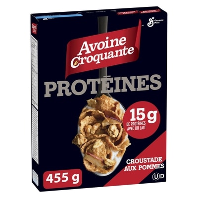 General Mills Avoine Croquante Croustade Aux Pommes Proteines Cereales 455 g, 1,98 $/100g