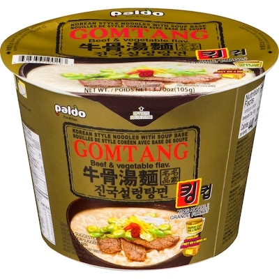 Paldo Nouilles de style coréen avec base de soupe gomtang grande format 105 g, 2,66 $/100g