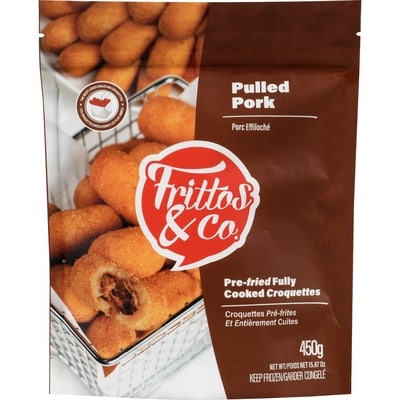 FRITTOS & CO Pre-Fried Fully Cooked Croquettes Pulled Pork 12 ea, $0.92/1ea