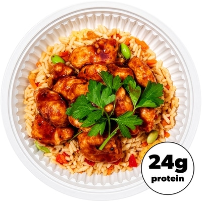 null Bol d’énergie au poulet Général Tao avec du riz 340 g, 2,35 $/100g