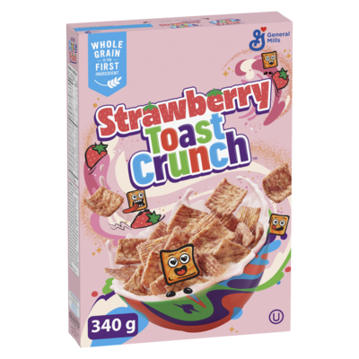 General Mills New , Strawberry Toast Crunch 340 g, $1.47/100g