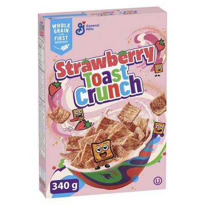 General Mills New , Strawberry Toast Crunch 340 g, $1.76/100g