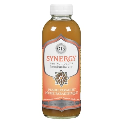 GT's Raw Kombucha Peach Paradise 480 ml, $1.00/100ml