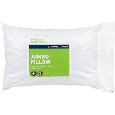 Everyday Essentials Jumbo Pillow Standard / Queen 51 Cm X 71 Cm 1 ea, $5.50/1ea