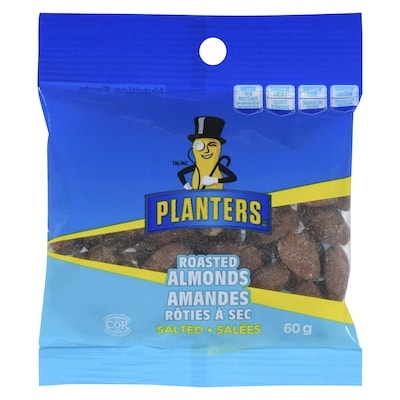 Johnvince Foods Roasted Almonds Salted 60 g, $4.82/100g